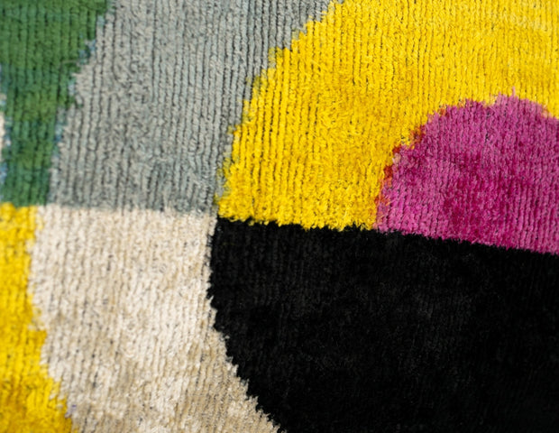 Handmade Velvet Throw Pillow With Modern Abstract Design - High-Quality 20x20 Inch Decorative Accent With Premium Down Feather Insert