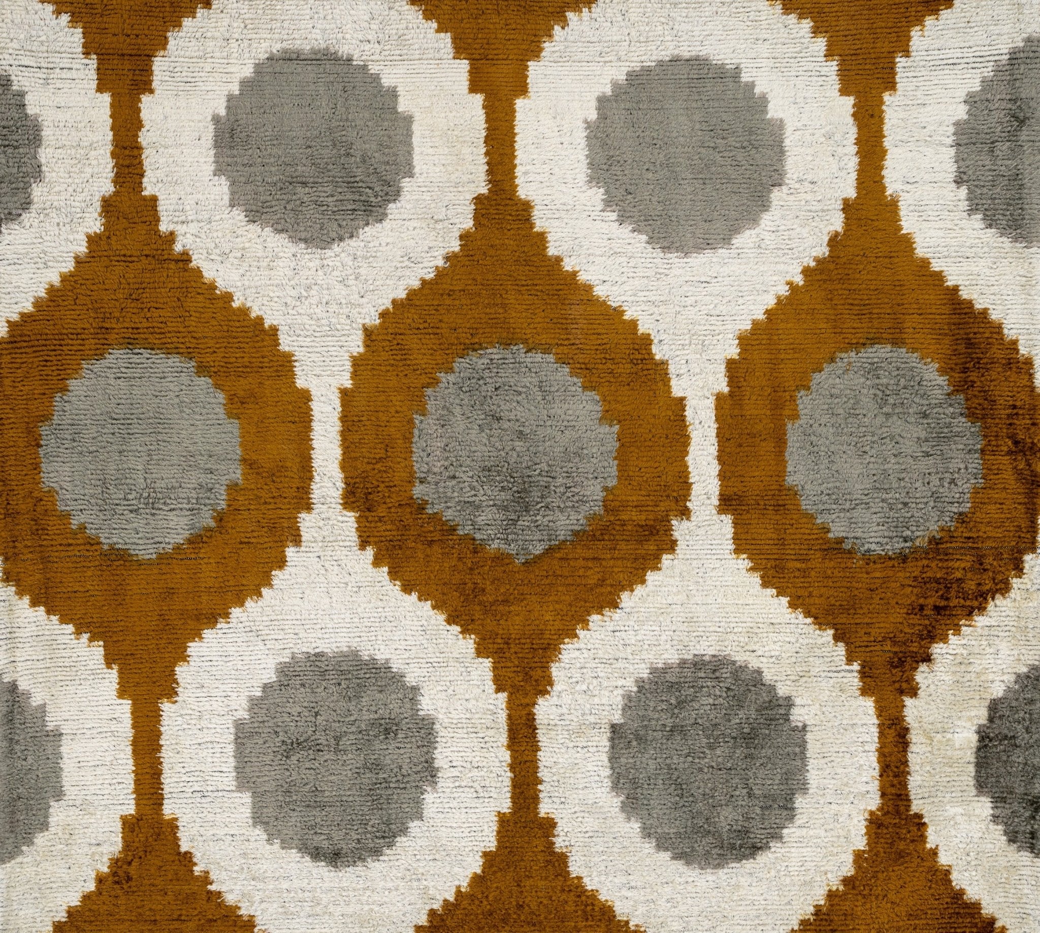 Handmade Velvet Throw Pillow With Mustard And Grey Geometric Design - High-Quality 20x20 Inch Decorative Accent With Premium Down Feather Insert