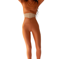 Gianine HOLLY PUMPKIN Scrunch Activewear Top