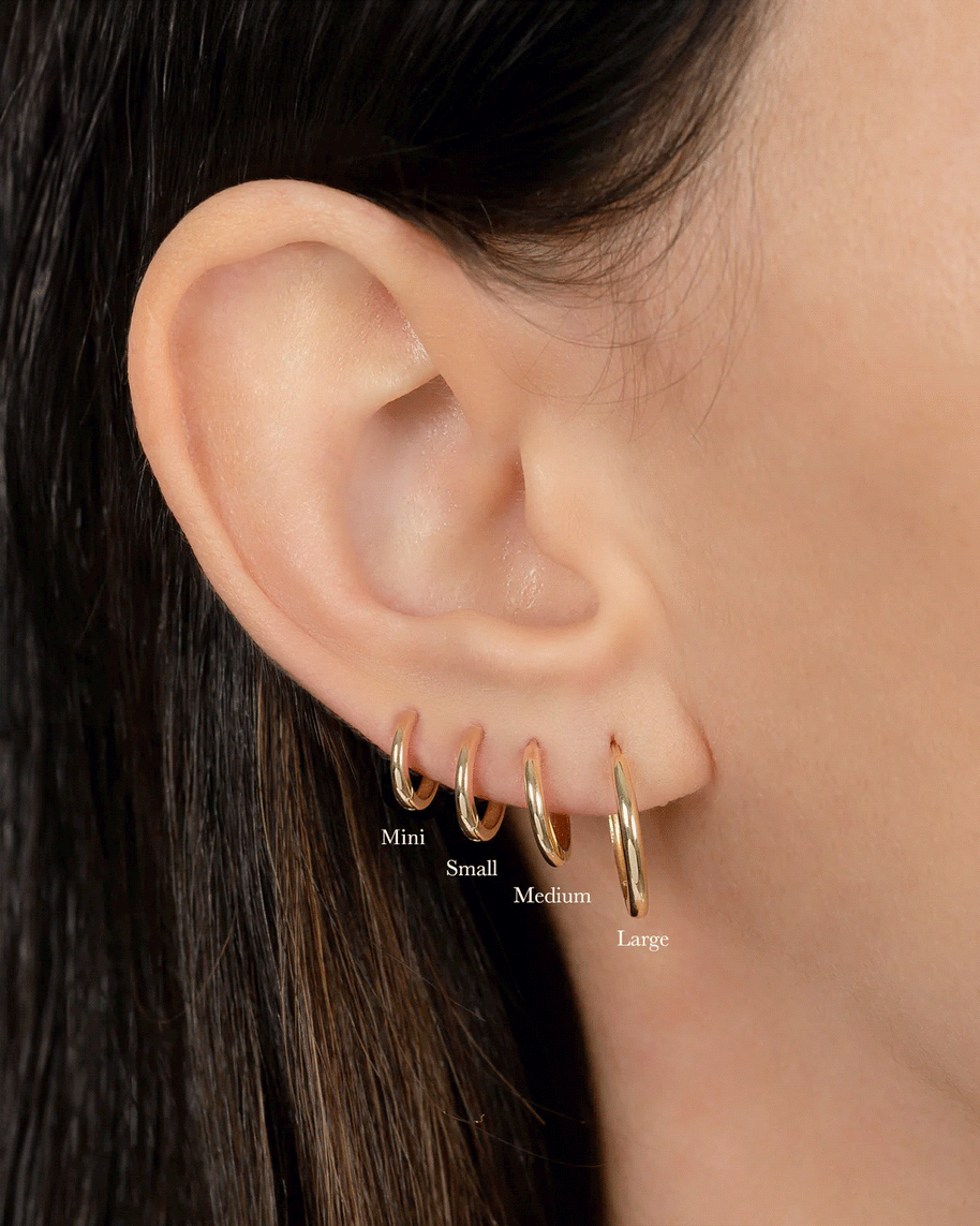 Zoe Lev 14K Gold Small Huggie Earrings