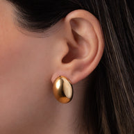 Zoe Lev 14K Gold Half Dome Stud Earrings
