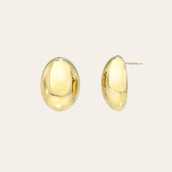 Zoe Lev 14K Gold Half Dome Stud Earrings