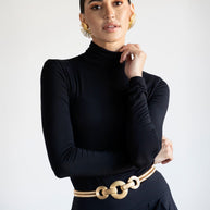 KiraGrace GRACE TURTLENECK: BLACK