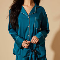 Ulivary Lapel Pajama Set 3 Pcs