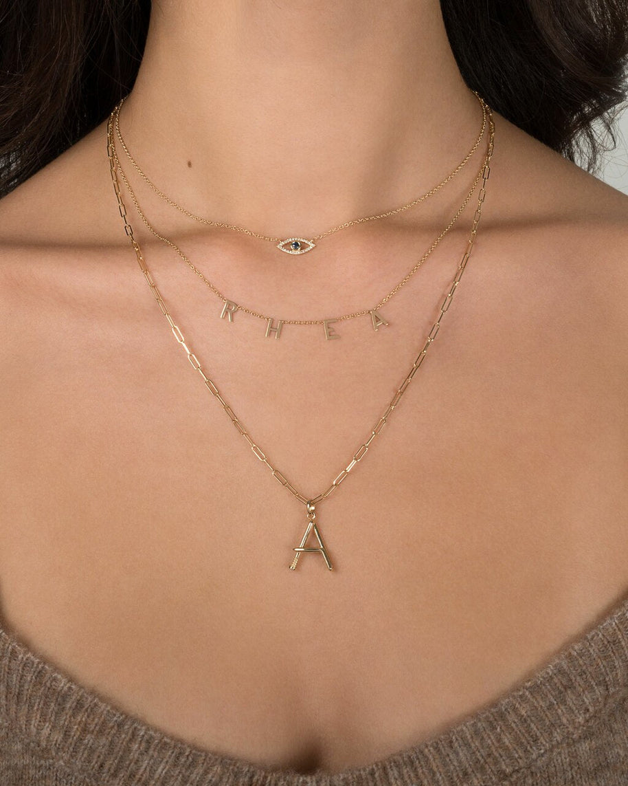 Zoe Lev 14k Gold Open Link Chain Necklace