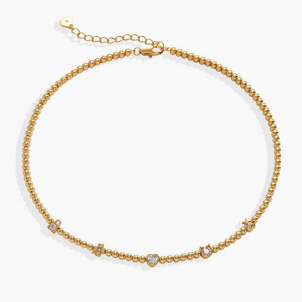 ALEX AND ANI Love And Luck Tennis Necklace