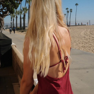 Gianine MARLO BURGUNDY Dress
