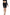 Gianine MATHILDE BLACK Activewear V Fold Long Shorts