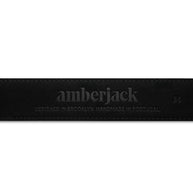 Amberjack Leather Belt (Obsidian)