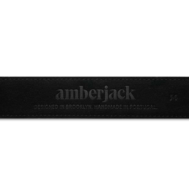 Amberjack Leather Belt (Obsidian)