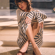 Chloe Gosselin By Larroudé Anah Mule In Brown Patent Leather