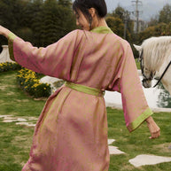Ulivary Oriental Reversible Kimono Robe