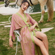 Ulivary Oriental Reversible Kimono Robe