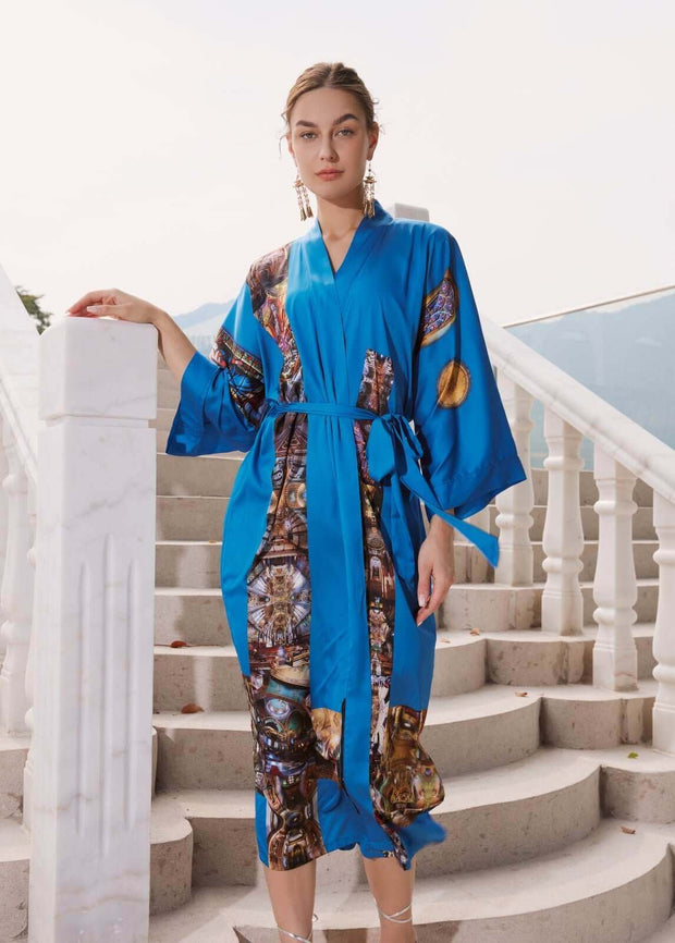 Ulivary Paris Cathedral Kimono Robe