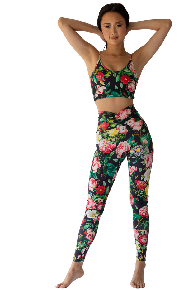 KELLY FLORAL Activewear Scrunch Leggings