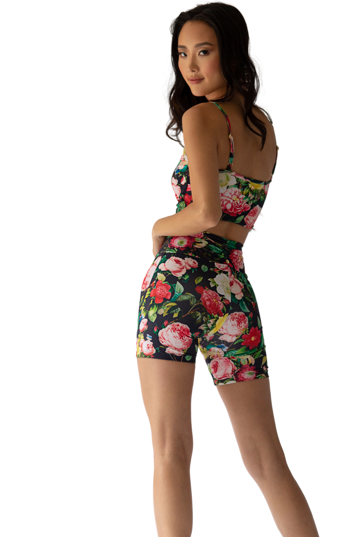 Gianine MISHA FLORAL Scrunch Activewear Shorts