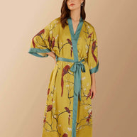 Ulivary Perched Bird Kimono Robe