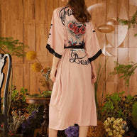 Ulivary Rose Butterfly Kimono Robe