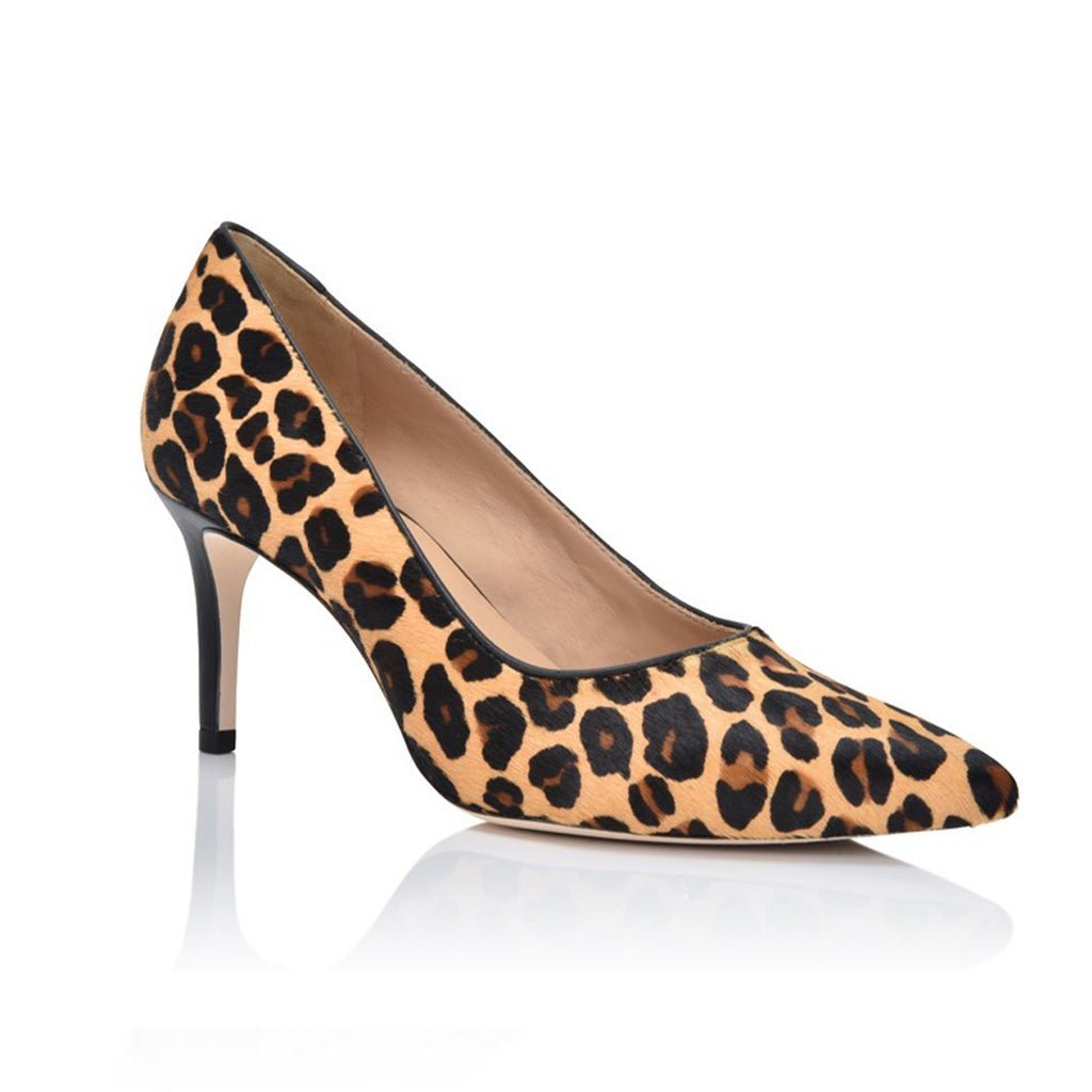 Joan Oloff Deborah Leopard Lux Hair Calf