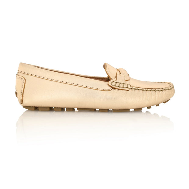 Joan Oloff Piper Gold Metallic Leather