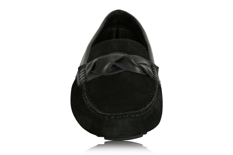 Joan Oloff Piper Black Nubuck/Black Leather