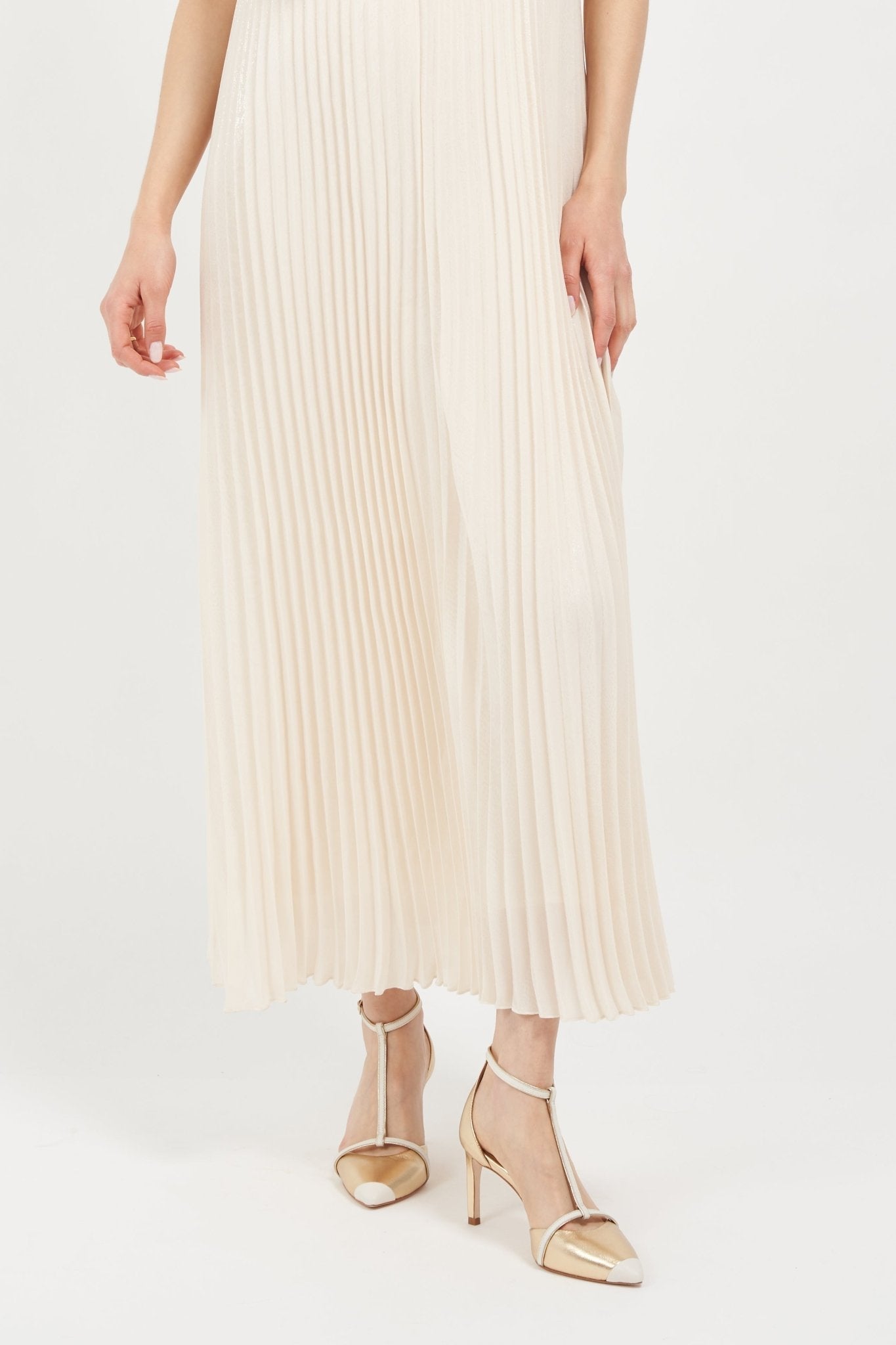 Joan Oloff Desiree Gold / Off White Nappa