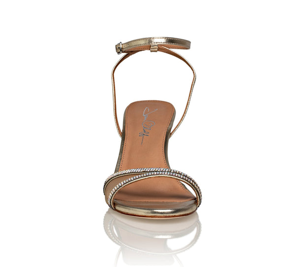 Joan Oloff Fame Gold Metallic Luxury Kid Nappa
