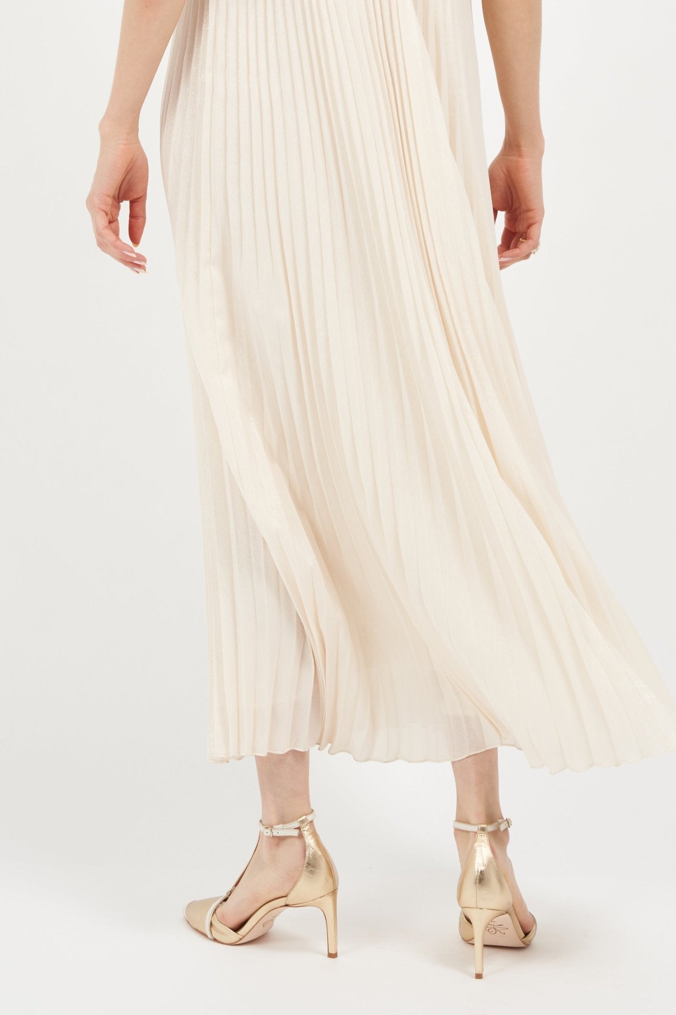 Joan Oloff Desiree Gold / Off White Nappa