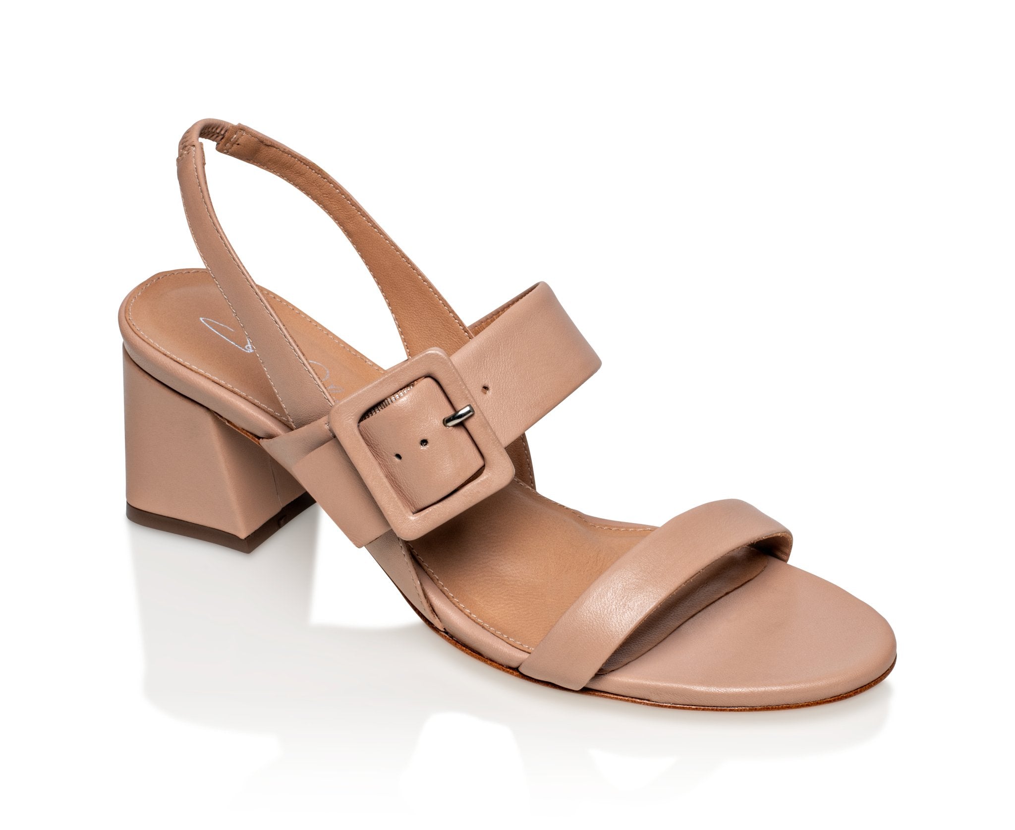 Joan Oloff Greyson Taupe Luxury Kid Nappa