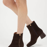 Joan Oloff Arina Bootie Cafe Kid Suede