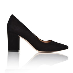 Joan Oloff Riley Black Kid Suede