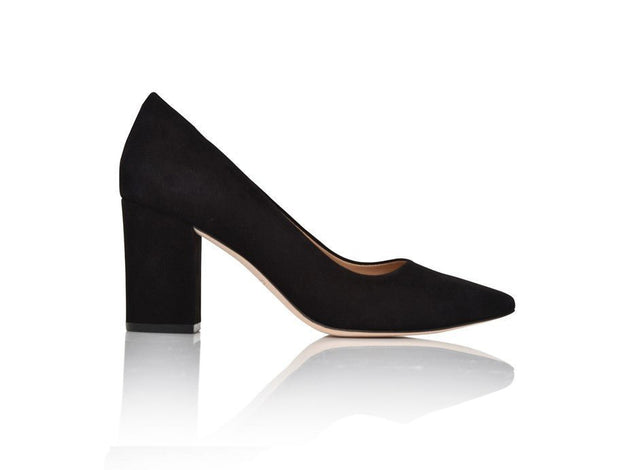 Joan Oloff Riley Black Kid Suede