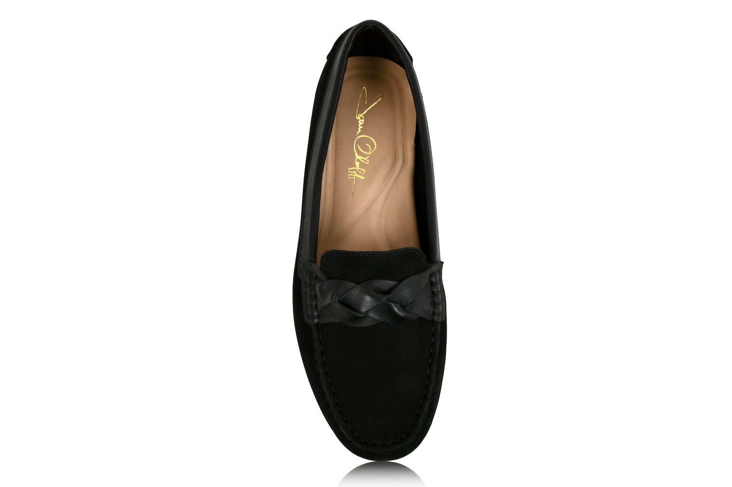Joan Oloff Piper Black Nubuck/Black Leather