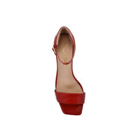 Joan Oloff Simone Red Hot Soft Patent Sandals