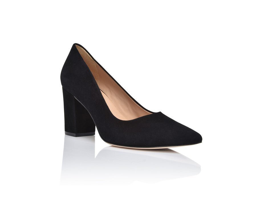 Joan Oloff Riley Black Kid Suede