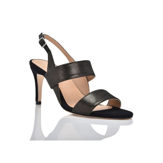 Joan Oloff Fortune Black Shimmer Suede
