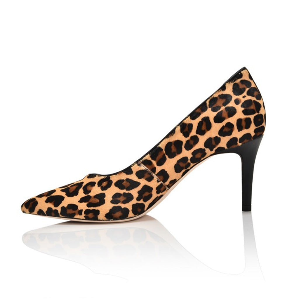 Joan Oloff Deborah Leopard Lux Hair Calf