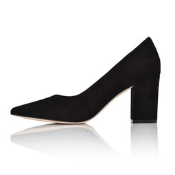 Joan Oloff Riley Black Kid Suede