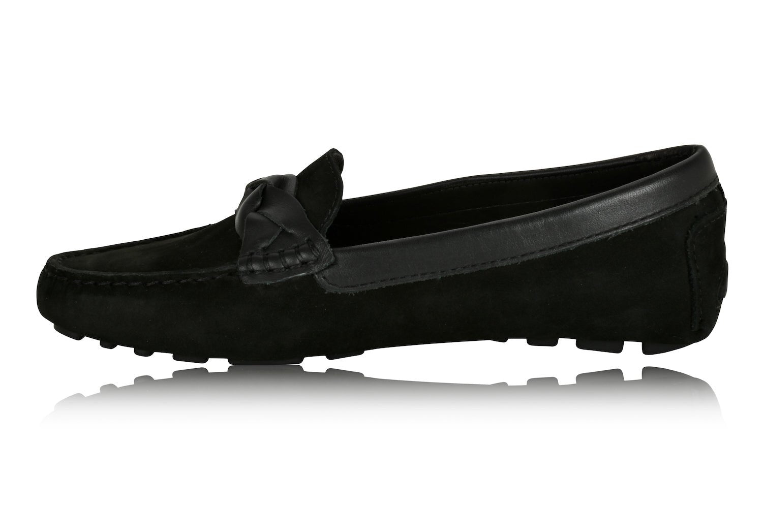 Joan Oloff Piper Black Nubuck/Black Leather
