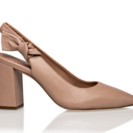 Joan Oloff Daphne Taupe Luxury Kid Nappa
