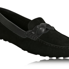Joan Oloff Piper Black Nubuck/Black Leather
