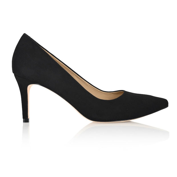 Joan Oloff Deborah Black Kid Suede