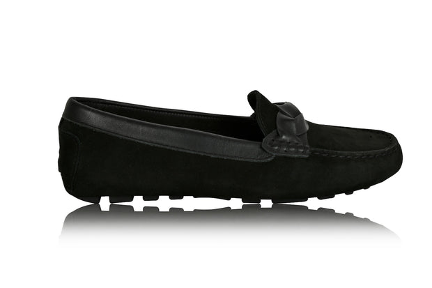 Joan Oloff Piper Black Nubuck/Black Leather