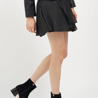 Joan Oloff Arina Bootie Black Kid Suede