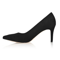 Joan Oloff Deborah Black Kid Suede