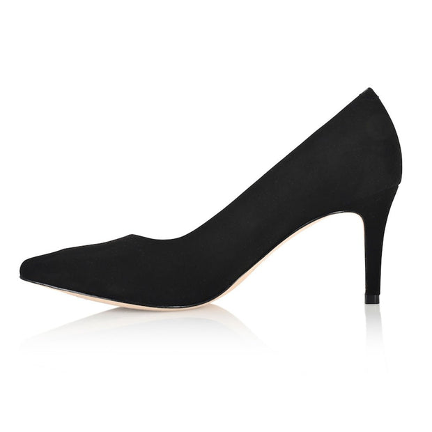 Joan Oloff Deborah Black Kid Suede