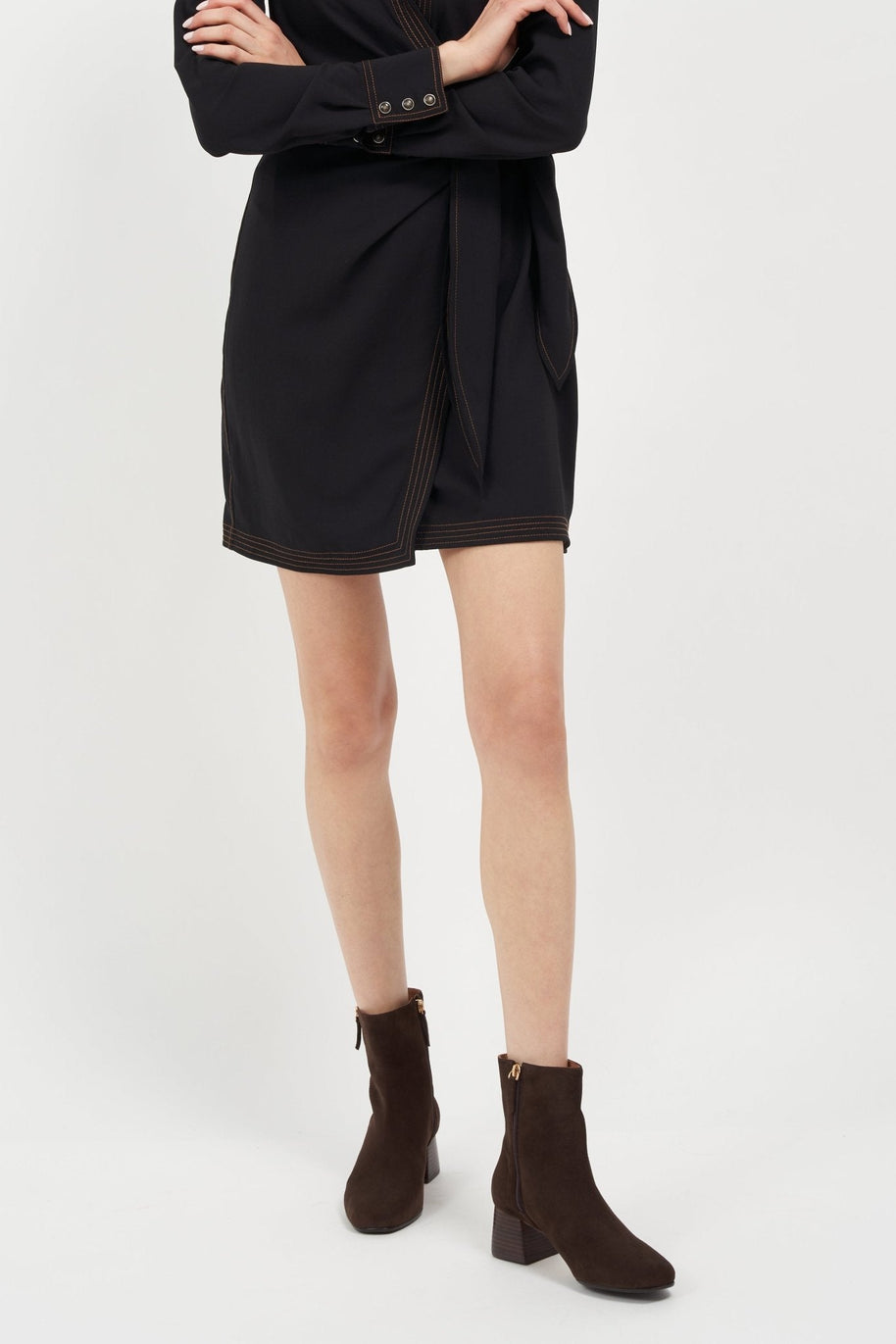 Joan Oloff Arina Bootie Cafe Kid Suede