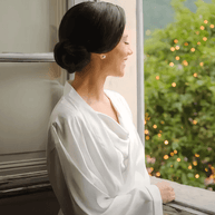 Ulivary Elegant Robe Dress & Pajama Set Bridal