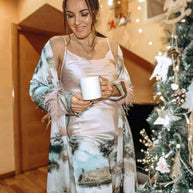 Ulivary Landscape Pajama Set 3pcs Feather