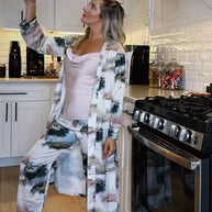 Ulivary Landscape Pajama Set 3pcs Feather